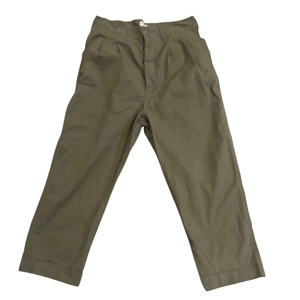 Eat Dust Antwerp Officer Chino – Nebraska Cotton – Fossil Green – Size‎ 32